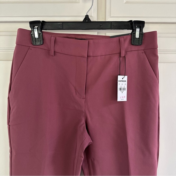 NWT | Size 4R | Express Columnist Mid Rise Ankle Pants Ginger Pink - Picture 5 of 11